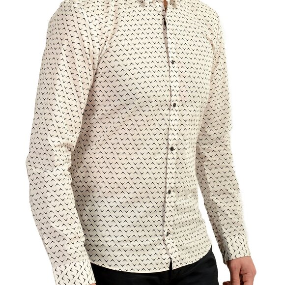 Hugo Boss Men's "Ero3-W" Extra Slim Fit Multi-Color Casual Shirt US M IT 50 - Picture 2 of 6